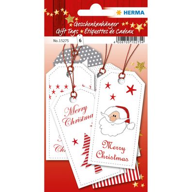 HERMA 15275 Weihnachts-Geschenkanhänger "Xmas"(T)