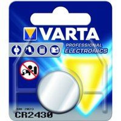 1St. Varta CR 2430 Varta Electronics CR 2430 1er Blister