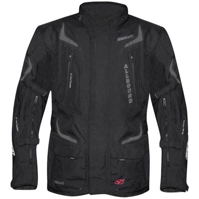 Germot Herren Motorrad Jacke Textiljacke Allround Kurz Schwarz