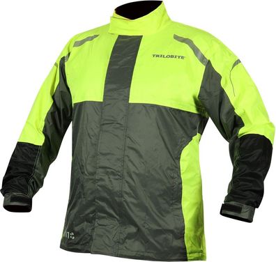 Trilobite Regenjacke Raintec Herren Grau/Fluo Gelb