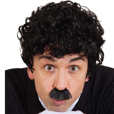 Komikerbart de Luxe schwarz Orlob