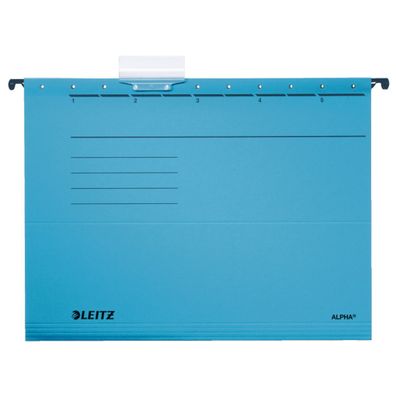 LEITZ 1985-30-35 5x Hängemappen ALPHA® blau(T)