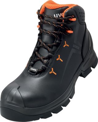 Uvex 2 Stiefel S3 65232 Schwarz, Orange (65232)