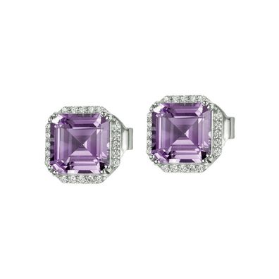 Jacques Lemans - Ohrstecker Sterlingsilber mit Amethyst - SE-O104D