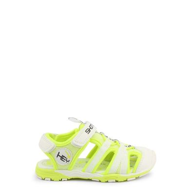 Shone - Schuhe - Sandalette - 3315-035-WHITE-YELLOW - Kinder - white, ellowgreen