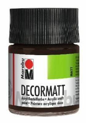 Marabu 1401 05 045 Decormatt Acryl Dunkelbraun 50 ml