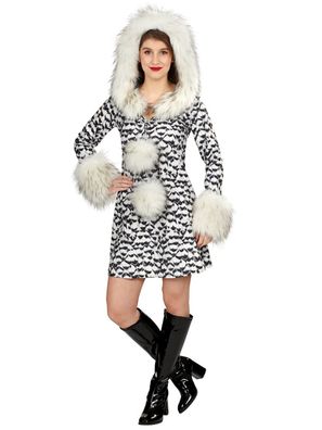 Andrea-Moden Schneeeulen-Kleid 1tlg