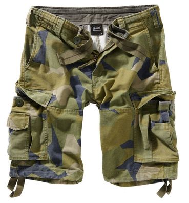 Brandit Vintage Shorts in Swedisch Camo M90