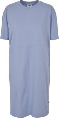 Urban Classics Damen Ladies Organic Oversized Slit Tee Dress Violablue