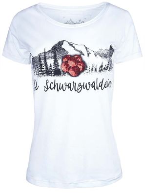 Hangowear T-Shirt Die Schwarzwälderin weiß