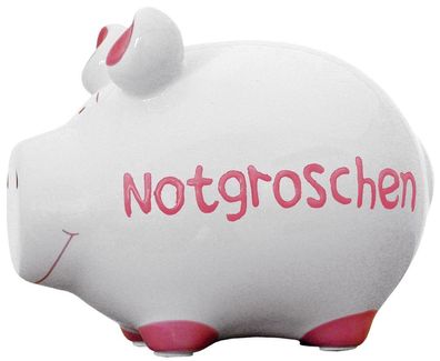 KCG 100493 Spardose Schwein "Notgroschen" - Keramik, klein