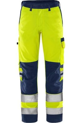 Fristads High Vis Green Hose Kl. 2 2651 GPLU Warnschutz-Gelb/Marine