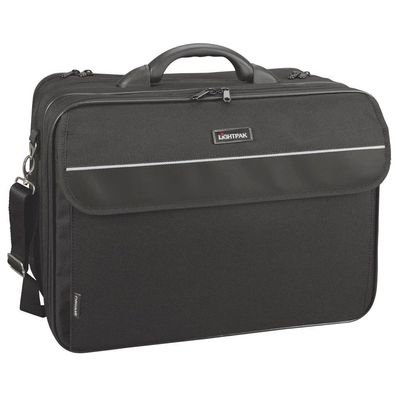 LiGHTPAK 46075 Notebook-Tasche "CORNICHE", aus Nylon, schwarz