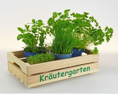 Kräutergarten Stiege S - Küchendeko - Kiste für Kräuter