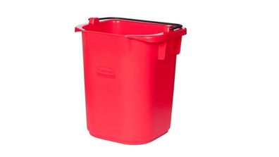 Rubbermaid R050768 Eimer - Plastik, eckig, 5 Liter, rot