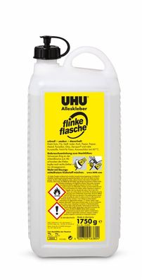 UHU® 46380 Alleskleber flinke flasche Nachfüllflasche, Flasche mit 1750 g