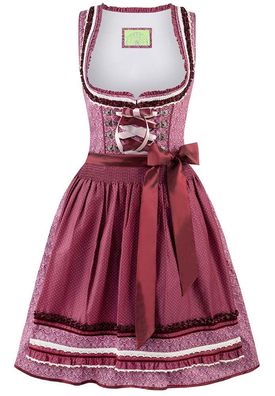 Dirndl Angelica 55er Länge bordeaux