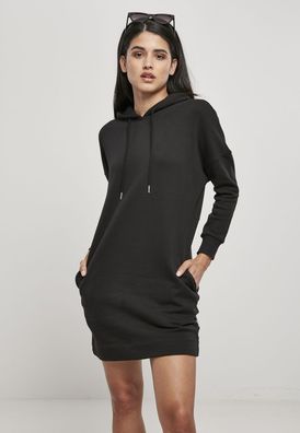 Urban Classics Damen Kleid Ladies Organic Oversized Terry Hoody Dress Black