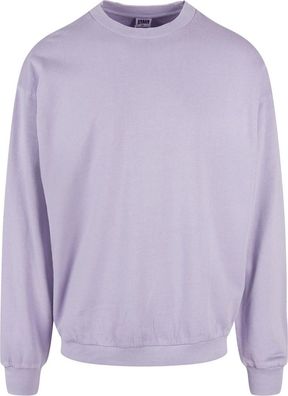 Urban Classics Pigment Dyed Crew Neck Lavender