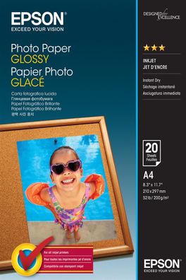 Epson C13S042538 Photo Paper Glossy A 4 20 Blatt 200 g