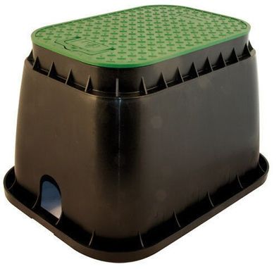 Ventilbox rechteckig Standard, Ventilkasten kompl. mit Hunter / Rainbird