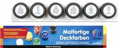 Malfarbe 6x18ml sortiert GIOTTO F350600