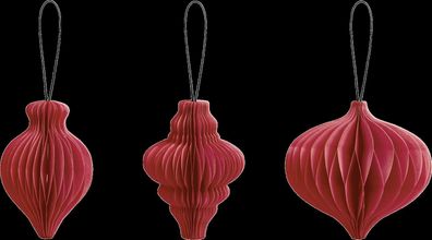 5X Heyda 204870727 Waben-Tropfen-Set, rot