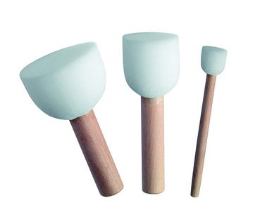 3x Marabu 029000001 Schablonierpinsel 3er Set