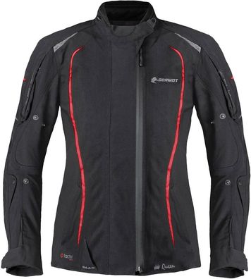 Germot Motorrad Textiljacke MotoQueen Damen Schwarz/Rot