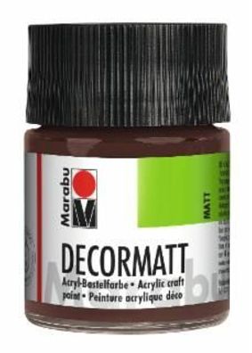 Marabu 1401 05 040 Decormatt Acryl Mittelbraun 50 ml(P)