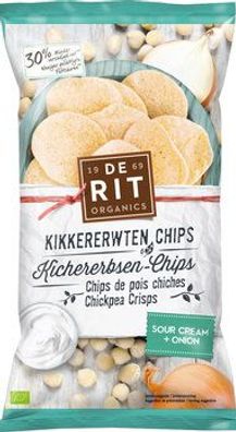 deRit 3x Kichererbsen-Chips Sour Cream 75g