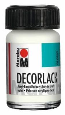 Marabu 1130 39 070 Decorlack Acryl weiß 070 15 ml