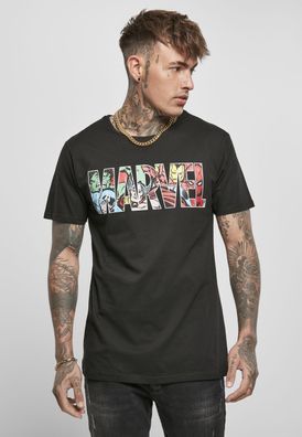 Merchcode T-Shirt Marvel Logo Character Tee Black