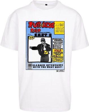 Mister Tee T-Shirt Eazy-E Rap Magazine Oversize Tee White