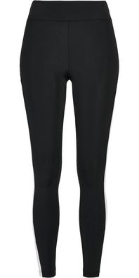 Urban Classics Damen Ladies Color Block Leggings Black/White