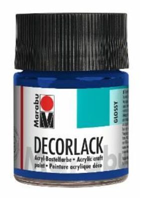 Marabu 1130 05 052 Decorlack Acryl Mittelblau 50 ml(P)