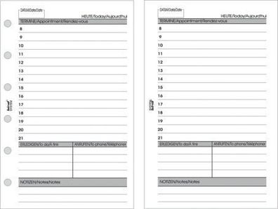 Bind® 5772 Ersatzeinlage "Heute" - A7, Blatt