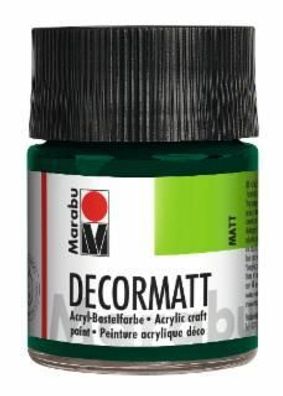 Marabu 1401 05 075 Decormatt Acryl Tannengrün 50 ml(P)