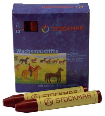 Stockmar 330-01 Wachsmalstifte karmin 12 Stifte