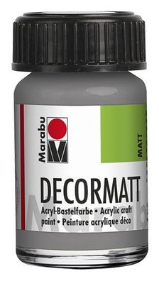 Marabu 1401 39 278 Decormatt Acryl, Hellgrau 278, 15 ml