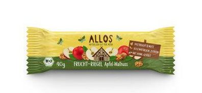 Allos 3x Frucht-Riegel Apfel Walnuss 40g