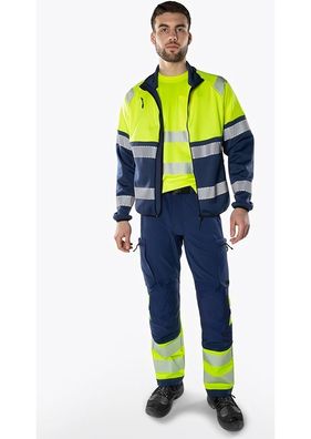 Fristads High Vis Green Stretchhose Kl. 1 2647 GSTP Warnschutz-Gelb/Schwarz