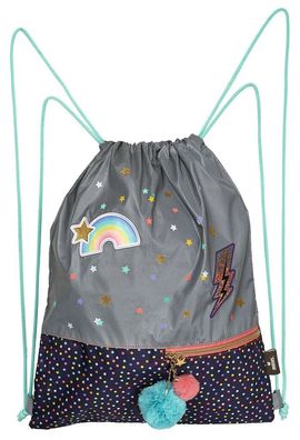 Flower & Friends Rucksack Sportbeutel Turnbeutel reflektierend NEU!