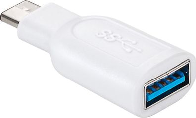 Goobay 66262 Adapter USB-C™ auf USB A 3.0, weiß, Weiß - USB-C™-Stecker > USB 3.0-B