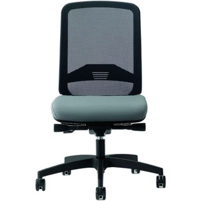 Bisley Bali Bürostuhl ergonomisch, Stoff & Netzbezug in schwarz/grau - Ergonomischer