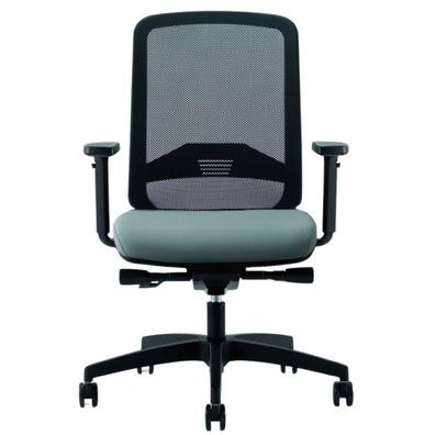 Bisley Bali Bürostuhl ergonomisch, Stoff & Netzbezug in schwarz/grau - Ergonomischer