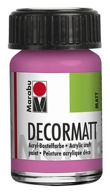 Marabu 1401 39 033 Decormatt Acryl, Pink 033, 15 ml