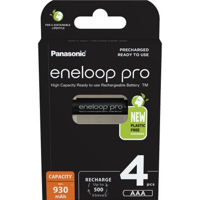 Eneloop BK-4HCDE/4BE 1x4 Panasonic Eneloop Pro Micro 930mAh AAA Ni-MH