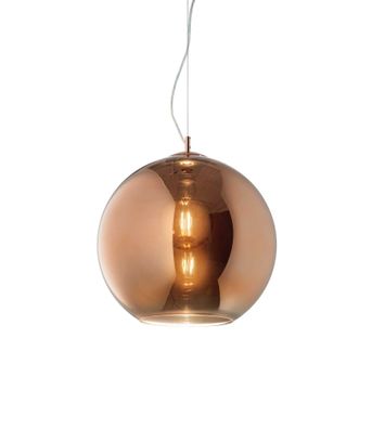 Ideal Lux NEMO SP1 D20 Pendelleuchte in kugelförmigen Design Struktur Kupfer