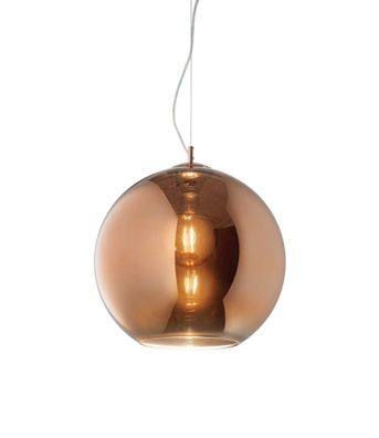 Ideal Lux NEMO SP1 D30 Pendelleuchte in kugelförmigen Design Struktur Kupfer